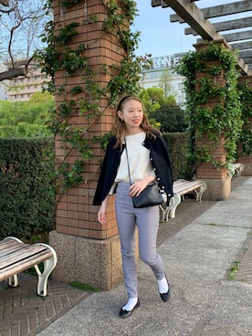 「H&M（エイチ・アンド・エム）のアイテム（バッグ）」を使った、りっぴーさん（レディース・154cm）の春コーディネート