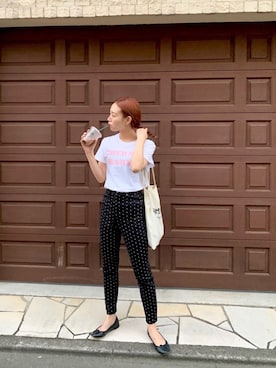 「アイテム（トートバッグ）」を使った、りっぴーさん（レディース・154cm）の秋コーディネート