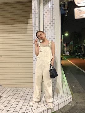 「BEAUTY&YOUTH UNITED ARROWS（ビューティーアンドユースユナイテッドアローズ）のBY フェイクレザースクエアミニボストン -2WAY- ◆（ボストンバッグ）」を使った、りっぴーさん（レディース・154cm）の夏コーディネート
