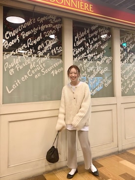 「アイテム（バレエシューズ）」を使った、りっぴーさん（レディース・154cm）の秋コーディネート