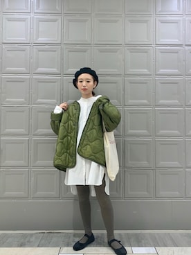 「SVEC（シュベック）のカンフーシューズ kung fu Shoes / ストラップパンプス（バレエシューズ）」を使った、りっぴーさん（レディース・154cm）の秋コーディネート