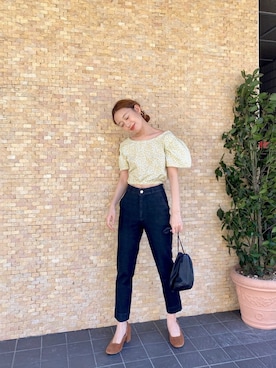「Lepidos（レピドス）のアイテム」を使った、りっぴーさん（レディース・154cm）の夏コーディネート