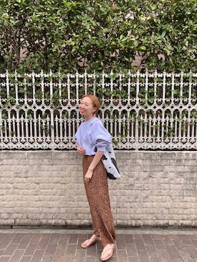 「アイテム（エコバッグ/サブバッグ）」を使った、りっぴーさん（レディース・154cm）の秋コーディネート