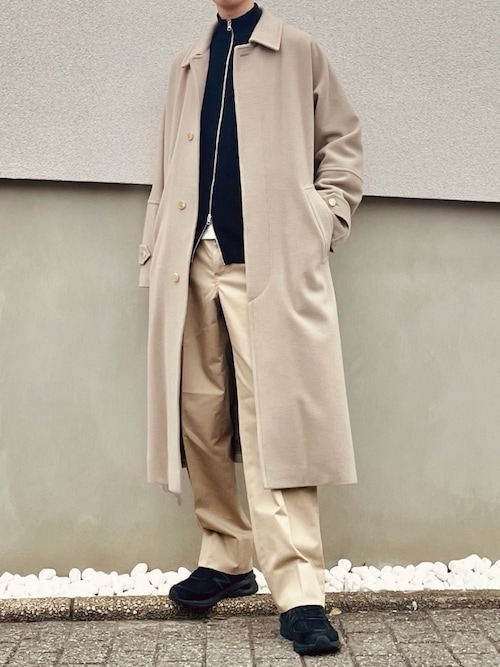 やなけん ファッションミニブロガー Auraleeのステンカラーコートを使ったコーディネート Wear