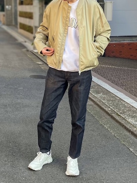 「OAMC（オーエーエムシー）のアイテム（ジャケット/アウター）」を使った、yan4kenさん（メンズ・185cm）の冬コーディネート
