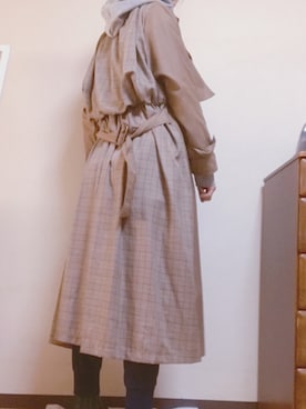 「notch.（ノッチ）のアイテム（トレンチコート）」を使った、pipoさん（レディース・168cm）の秋コーディネート