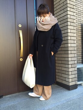 Jun*さん（レディース・157cm）の冬コーディネート