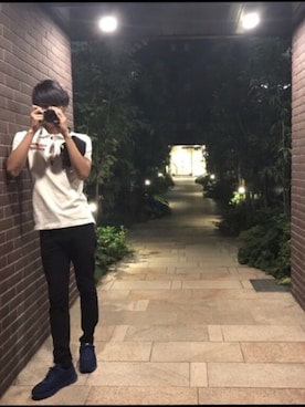 「Alpha Industries（アルファインダストリーズ）のアイテム（トップス）」を使った、ryoさん（メンズ・179cm）の夏コーディネート