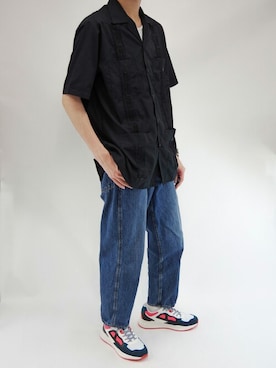 「ASFVLT（アスファルト）のアイテム」を使った、KAITOさん（メンズ・178cm）の秋コーディネート