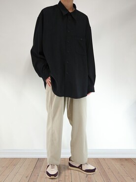 「ASFVLT（アスファルト）のアイテム」を使った、KAITOさん（メンズ・178cm）の秋コーディネート