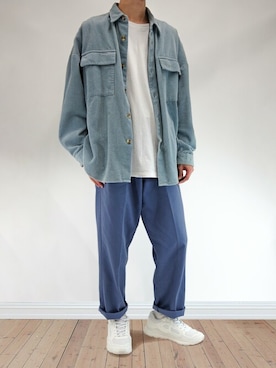 「ASFVLT（アスファルト）のアイテム」を使った、KAITOさん（メンズ・178cm）の秋コーディネート