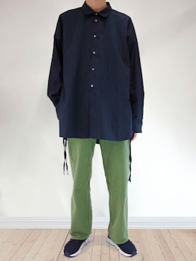 「ASFVLT（アスファルト）のアイテム」を使った、KAITOさん（メンズ・178cm）の秋コーディネート