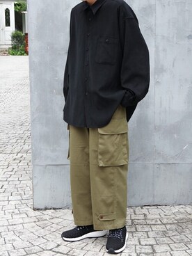 「ASFVLT（アスファルト）のアイテム」を使った、KAITOさん（メンズ・178cm）の秋コーディネート