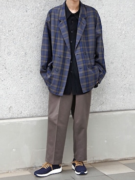 「ASFVLT（アスファルト）のアイテム」を使った、KAITOさん（メンズ・178cm）の秋コーディネート