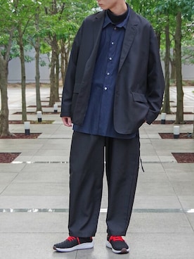 「ASFVLT（アスファルト）のアイテム」を使った、KAITOさん（メンズ・178cm）の秋コーディネート