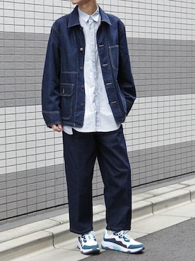 「ASFVLT（アスファルト）のアイテム」を使った、KAITOさん（メンズ・178cm）の春コーディネート