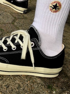 「CONVERSE（コンバース）のアイテム（レッグウェア）」を使った、K.E.Nさん（メンズ・165cm）の春コーディネート