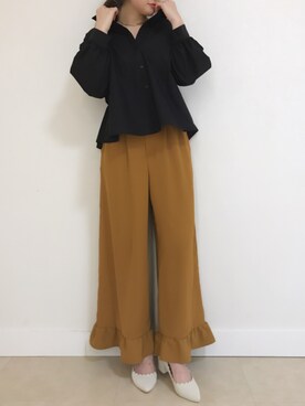「archives（アルシーヴ）のアイテム（アクセサリー）」を使った、あっちゃんさん（レディース・155cm）の春コーディネート