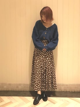 「archives（アルシーヴ）のアイテム（その他シューズ）」を使った、あっちゃんさん（レディース・156cm）の秋コーディネート