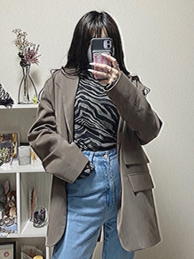 「STYLENANDA（スタイルナンダ）のアイテム（ジャケット/アウター）」を使った、あっちゃんさん（レディース・156cm）の冬コーディネート