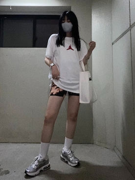 「Paragraph（パラグラフ）のアイテム（バッグ）」を使った、あっちゃんさん（レディース・156cm）の夏コーディネート