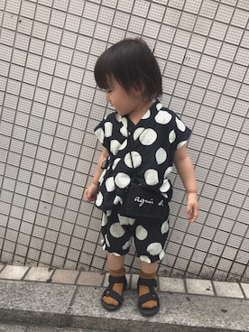 「お祭り」｜「アイテム（財布/小物）」を使った、muuuさん（キッズ・74cm）の夏コーディネート