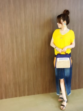 「仙台」｜「アイテム（アクセサリー）」を使った、YURIさん（レディース・160cm）の夏コーディネート