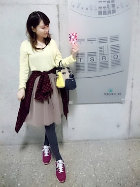 「セキスイハイムスーパーアリーナ」｜YURIさん（レディース・160cm）の秋コーディネート