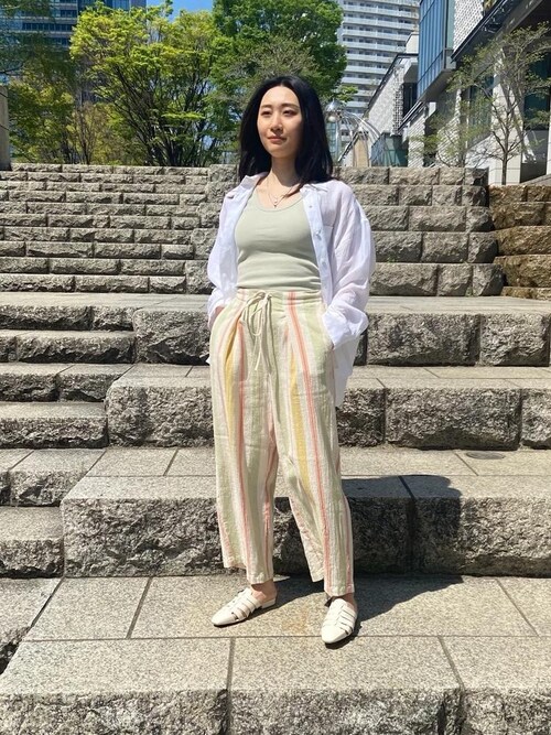 Akane Ohta ビューティ ユース ユナイテッドアローズ みなとみらい店 Beauty Youth United Arrowsのタンクトップを使ったコーディネート Wear