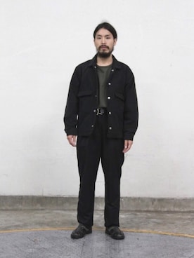 「KURO（クロ）のアイテム」を使った、DAYAMA73さん（メンズ・170cm）の冬コーディネート