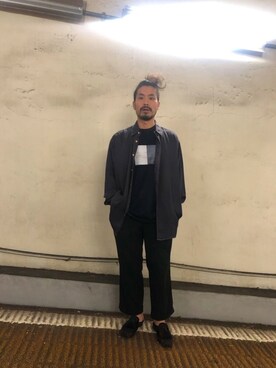 「stein（シュタイン）のアイテム（Tシャツ/カットソー）」を使った、DAYAMA73さん（メンズ・170cm）の秋コーディネート