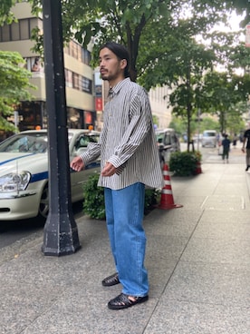 「KURO（クロ）のアイテム」を使った、DAYAMA73さん（メンズ・170cm）の夏コーディネート