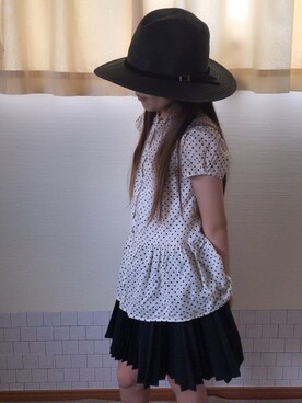 「no brand（ノーブランド）のアイテム（スカート）」を使った、saku＊さん（キッズ・135cm）の夏コーディネート
