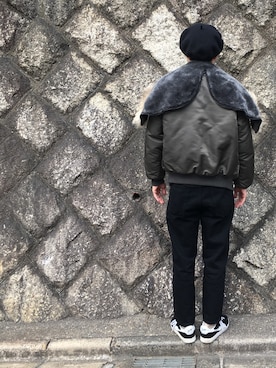 「エイプ」｜「アイテム（ジャケット/アウター）」を使った、TAKEさん（メンズ・170cm）の春コーディネート