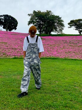 「NEONSIGN（ネオンサイン）のアイテム（オールインワン・サロペット）」を使った、K.T.Oさん（メンズ・183cm）の夏コーディネート