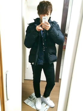 「rinto（リント）のアイテム」を使った、デニーロさん（メンズ・168cm）の冬コーディネート