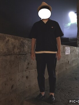 「CHAMULA（チャムラ）のアイテム（スリッポン）」を使った、HaruFumiさん（メンズ・170cm）の夏コーディネート