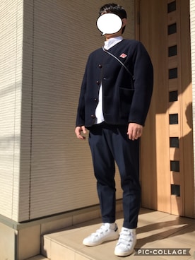 「ホワイトスニーカー」｜「アイテム（その他アウター）」を使った、HaruFumiさん（メンズ・170cm）の秋コーディネート