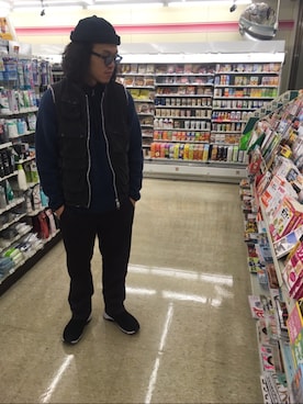「mythography（ミソグラフィー）のアイテム（ブーツ）」を使った、Hiroki Katoさん（メンズ・176cm）の冬コーディネート
