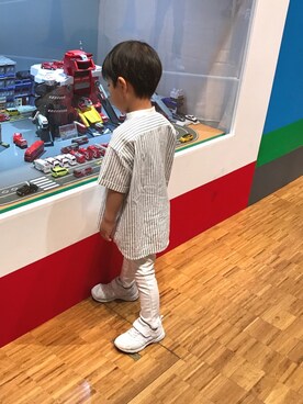 「FITH（フィス）のアイテム（チノパンツ）」を使った、me-☆i-さん（キッズ・100cm）の春コーディネート