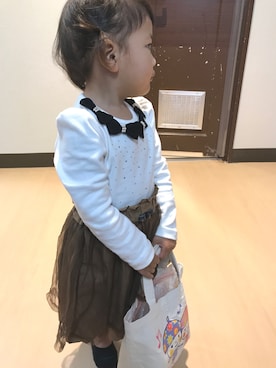 「アイテム（スカート）」を使った、me-☆i-さん（キッズ・90cm）の秋コーディネート