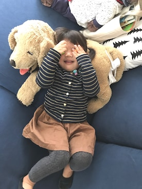 「アイテム（スカート）」を使った、me-☆i-さん（キッズ・90cm）の冬コーディネート