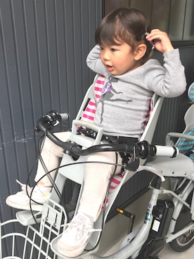 「Rora（ローラ）のアイテム（トップス）」を使った、me-☆i-さん（キッズ・90cm）の春コーディネート