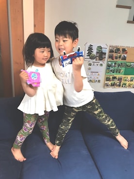 「Rora（ローラ）のアイテム」を使った、me-☆i-さん（キッズ・110cm）の春コーディネート