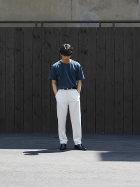 「MM/ONE（エムエムワン）のアイテム」を使った、RYOさん（メンズ・178cm）の夏コーディネート