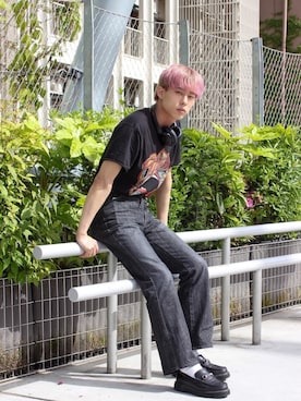 「80s」｜「アイテム（その他）」を使った、RYOさん（メンズ・178cm）の春コーディネート