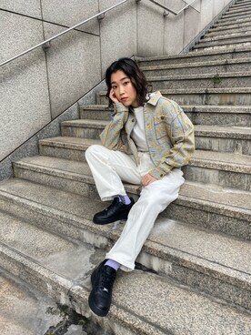 和田 梨加さん（レディース・158cm）の春コーディネート