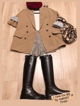 「Ann DEMEULEMEESTER（アンドゥムルメステール）のアイテム」を使った、vivianzhさん（レディース・156cm）の秋コーディネート