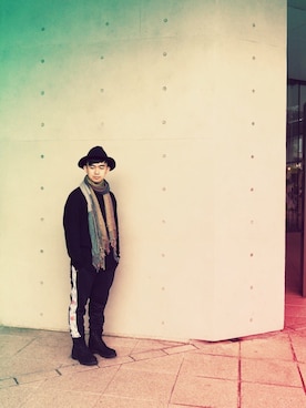 「HYPE（ハイプ）のアイテム（パンツ）」を使った、林宜弘さん（メンズ・165cm）の夏コーディネート