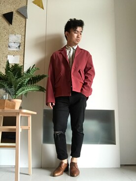 「casualformal」｜林宜弘さん（メンズ・165cm）の春コーディネート